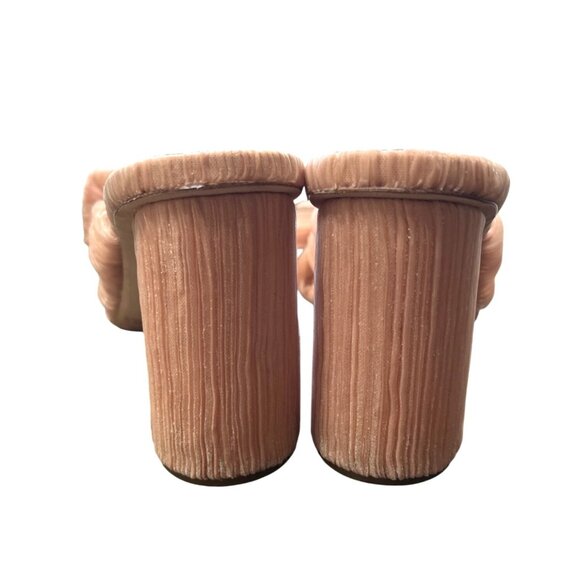 Loeffler Randall Penny Pleated Bow Heel Blush Pink Womens Size 7 - Picture 5 of 10